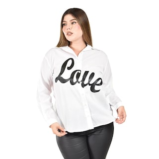 Foto 4 | Camisa Manga Larga Roman Fashion para Mujer