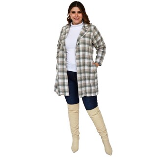 Foto 6 | Ensamble de Lana ROMAN FASHION JA-MIC-2091-GRIS-ALL Tallas Extras