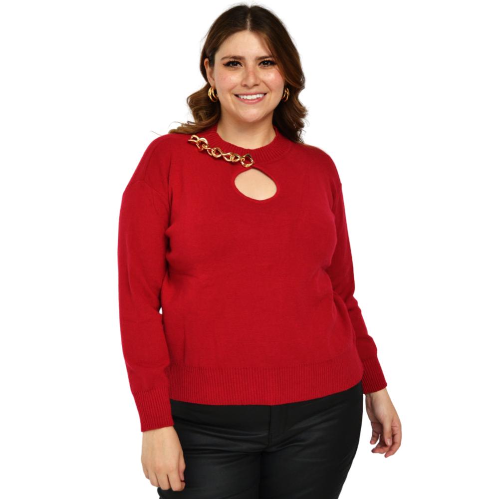 Suéter Juvenil ROMAN FASHION 2031 Color Vino Tallas Extras