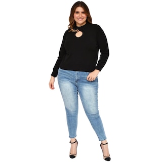 Foto 5 | Suéter Juvenil Roman Fashion Tallas Extras 2031 Negro