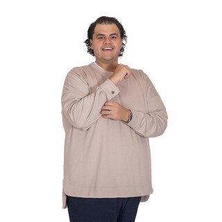 Foto 3 | Cardigan LMF Plus Size Puño color Beige Tallas Extras