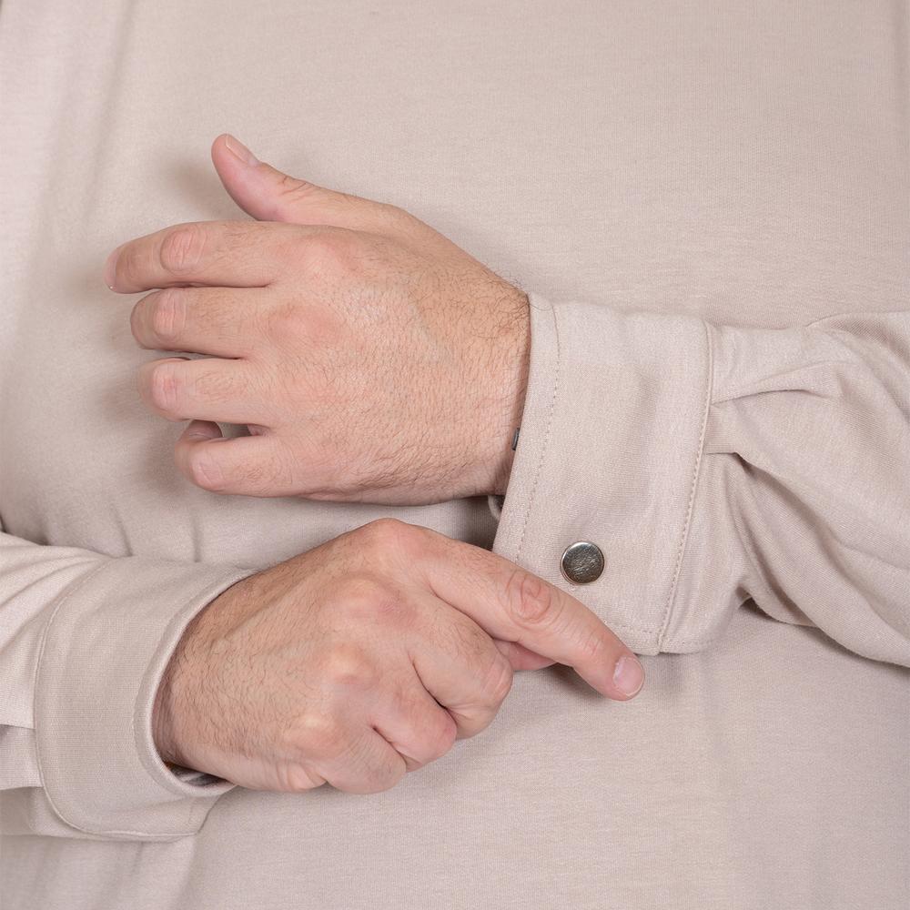 Foto 5 | Cardigan LMF Plus Size Puño color Beige Tallas Extras