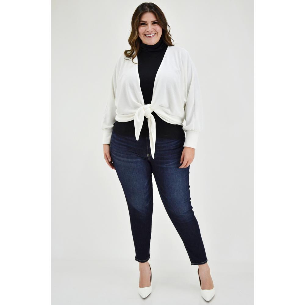 Foto 6 pulgar | Cárdigan con Nudo Roman Fashion Blanco para Mujer