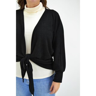 Foto 4 | Cárdigan para Dama Roman Fashion Tallas Extras color Negro