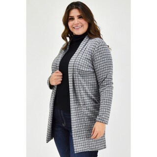 Foto 2 | Ensamble Tejido Roman Fashion Tallas Extras color Gris