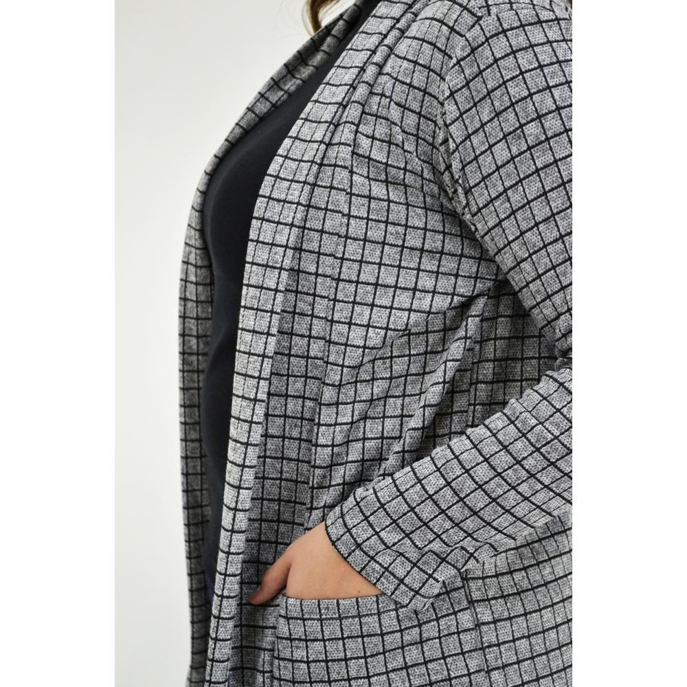 Foto 4 | Ensamble Tejido Roman Fashion Tallas Extras color Gris