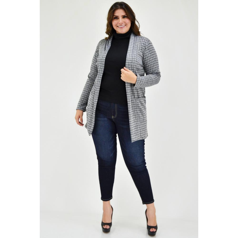 Foto 5 | Ensamble Tejido Roman Fashion Tallas Extras color Gris