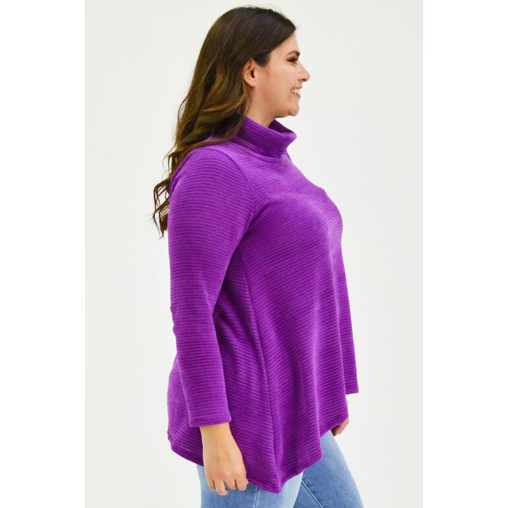 Foto 2 | Suéter Tejido Roman Fashion color Púrpura para Mujer