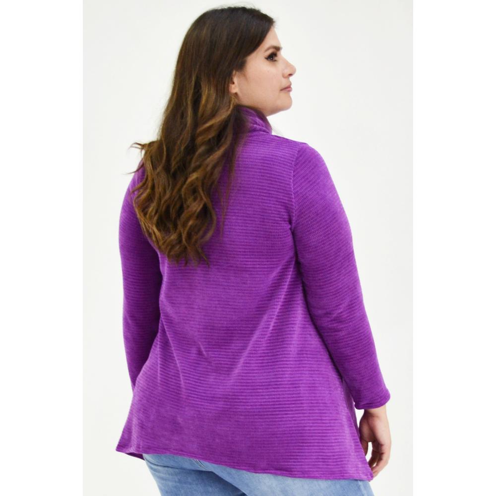 Foto 4 pulgar | Suéter Tejido Roman Fashion color Púrpura para Mujer
