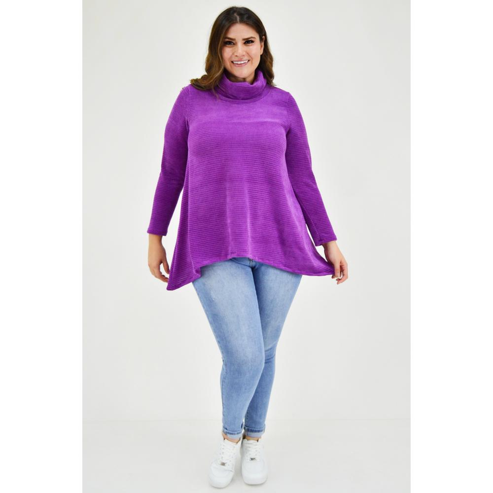 Foto 5 | Suéter Tejido Roman Fashion color Púrpura para Mujer