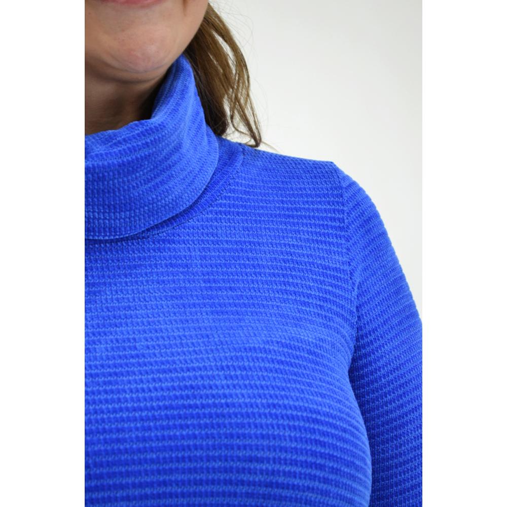 Foto 5 pulgar | Sueter Tejido  Roman Fashion Tallas Extras Azul