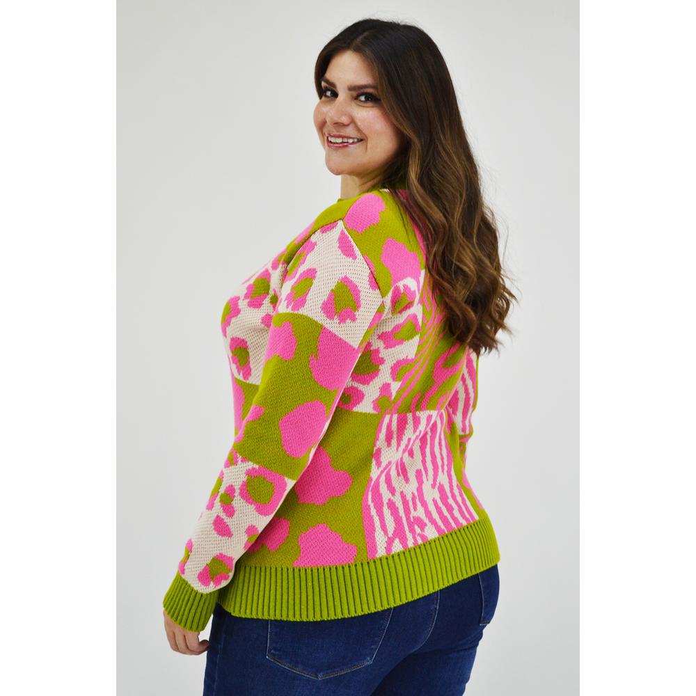 Foto 3 | Suéter Roman Fashion color Rosa para Mujer
