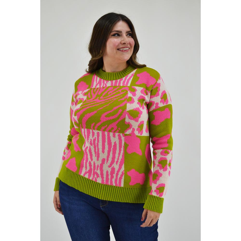 Foto 6 pulgar | Suéter Roman Fashion color Rosa para Mujer