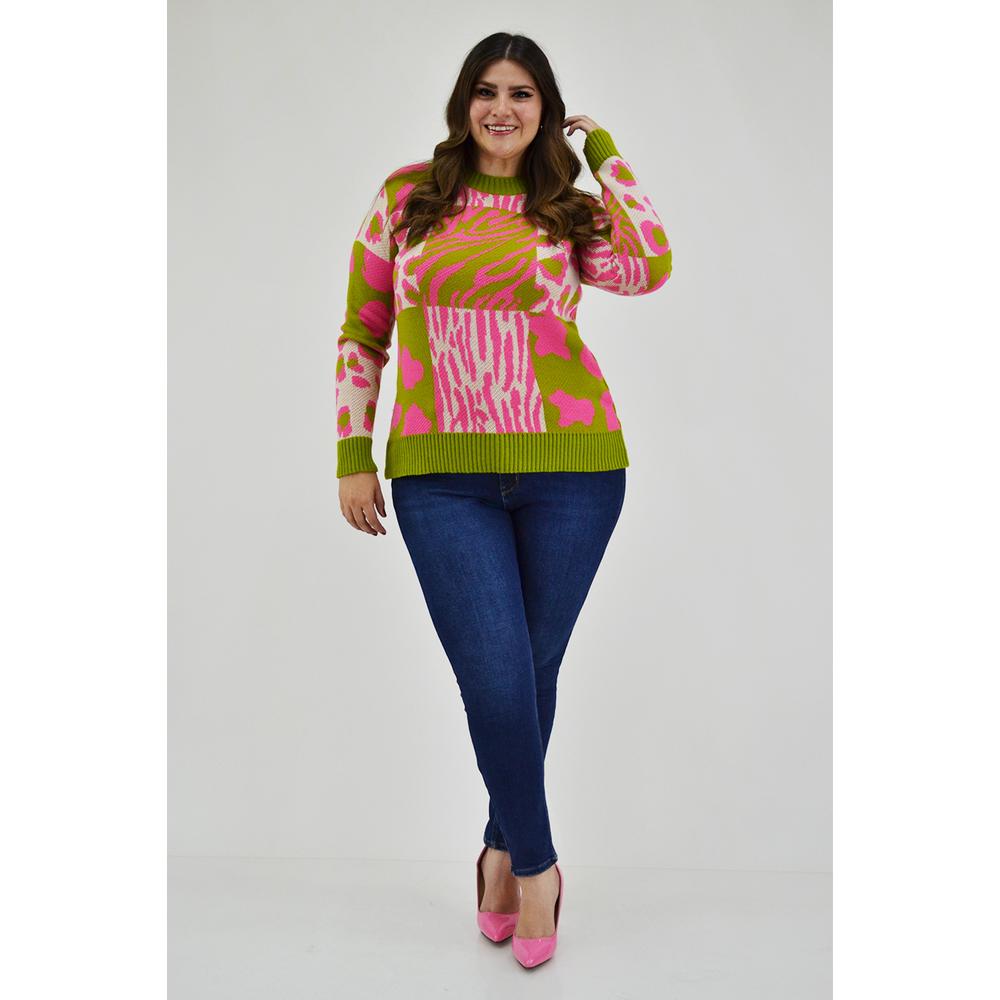 Foto 7 pulgar | Suéter Roman Fashion color Rosa para Mujer