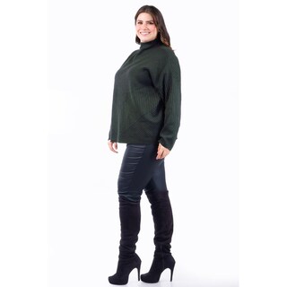Foto 2 | Sueter De Rayas Roman Fashion /tallas Extras, 6598 (verde /negro) Verde Oscuro