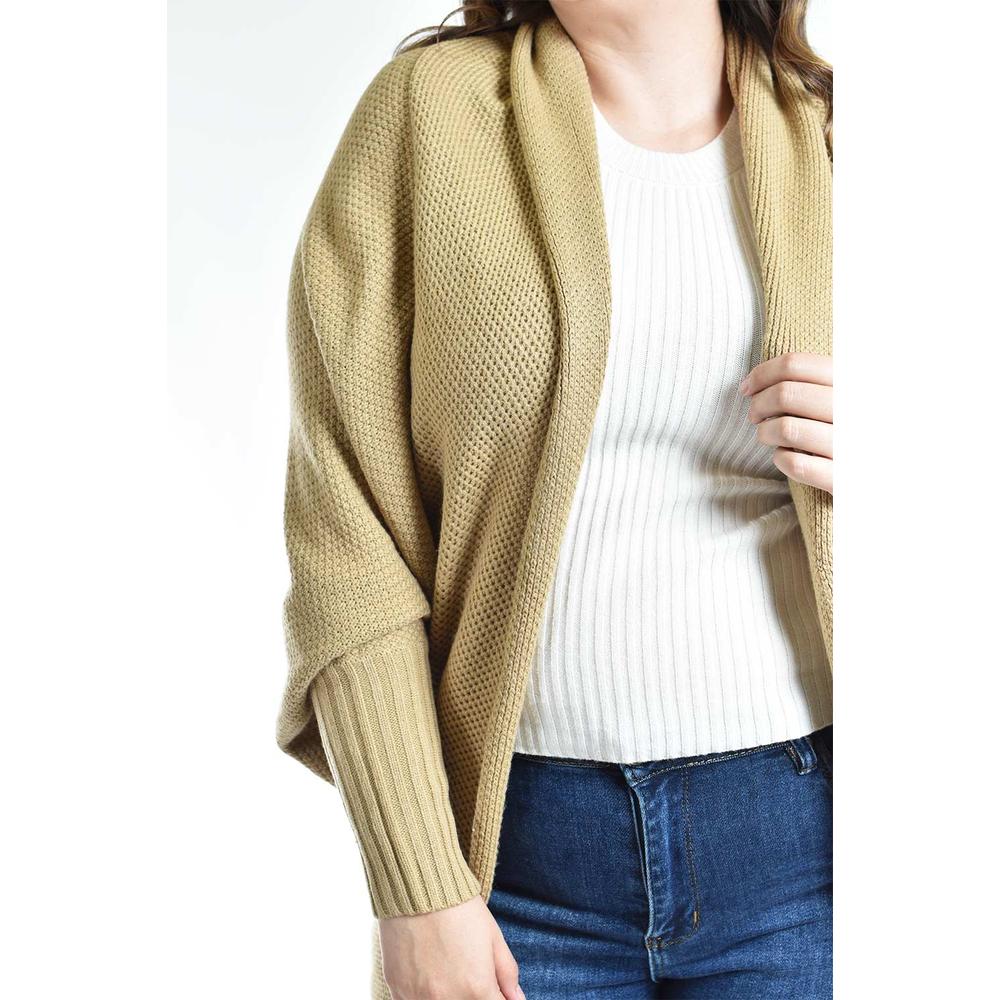 Foto 5 pulgar | Cardigan De Manga Murcielago Roman Fashion /tallas Extras, 300 (beige) Beige