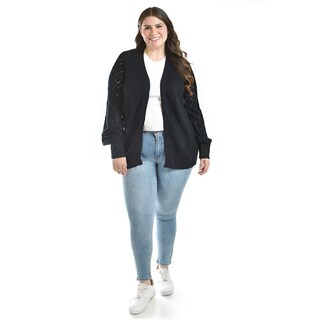 Foto 1 | Cardigan De Punto Roman Fashion /tallas Extras, 41849 (negro) Negro