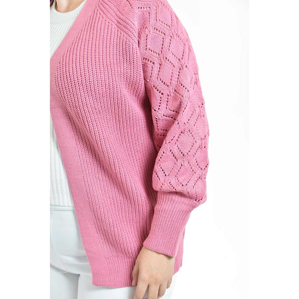 Foto 5 pulgar | Cardigan De Punto Roman Fashion /tallas Extras, 41849 (rosa) Rosa