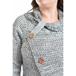 Foto 4 | Sueter Envolvente Roman Fashion / Tallas Extras, 100 (gris)) Gris