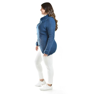 Foto 2 | Cardigan De Punto Roman Fashion /tallas Extras, 41849 (azul Claro) Azul