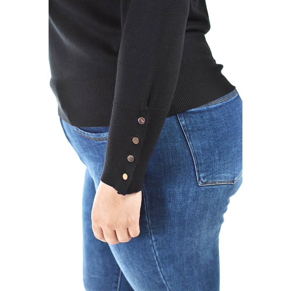 Foto 5 pulgar | Suéter Roman Fashion Tallas Extras Negro