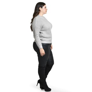 Foto 2 | Sueter Efecto Metalico Roman Fashion /tallas Extras, 4007 (plateado) Plateado