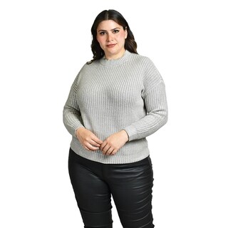 Foto 5 | Sueter Efecto Metalico Roman Fashion /tallas Extras, 4007 (plateado) Plateado