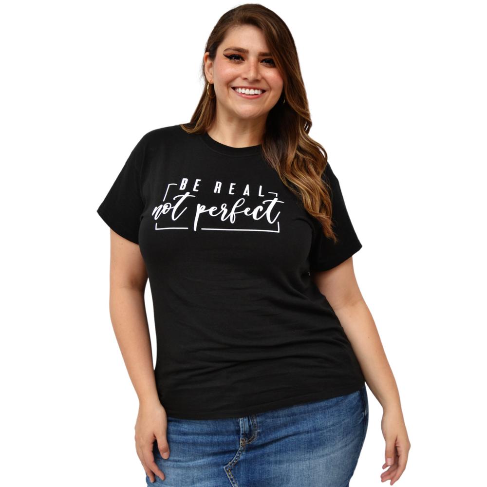 Foto 2 pulgar | Playera para Dama Roman Fashion Talla Extra 9001-44 color Negro