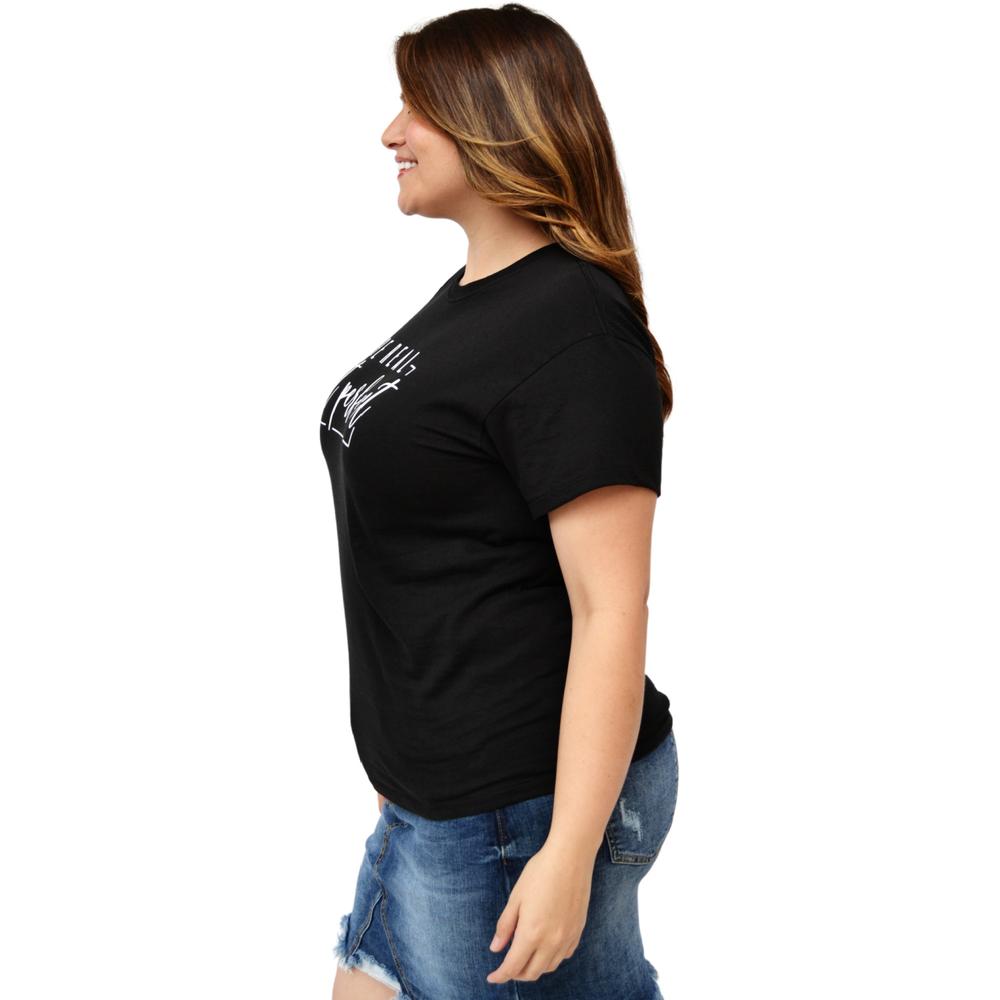 Foto 2 | Playera para Dama Roman Fashion Talla Extra 9001-44 color Negro