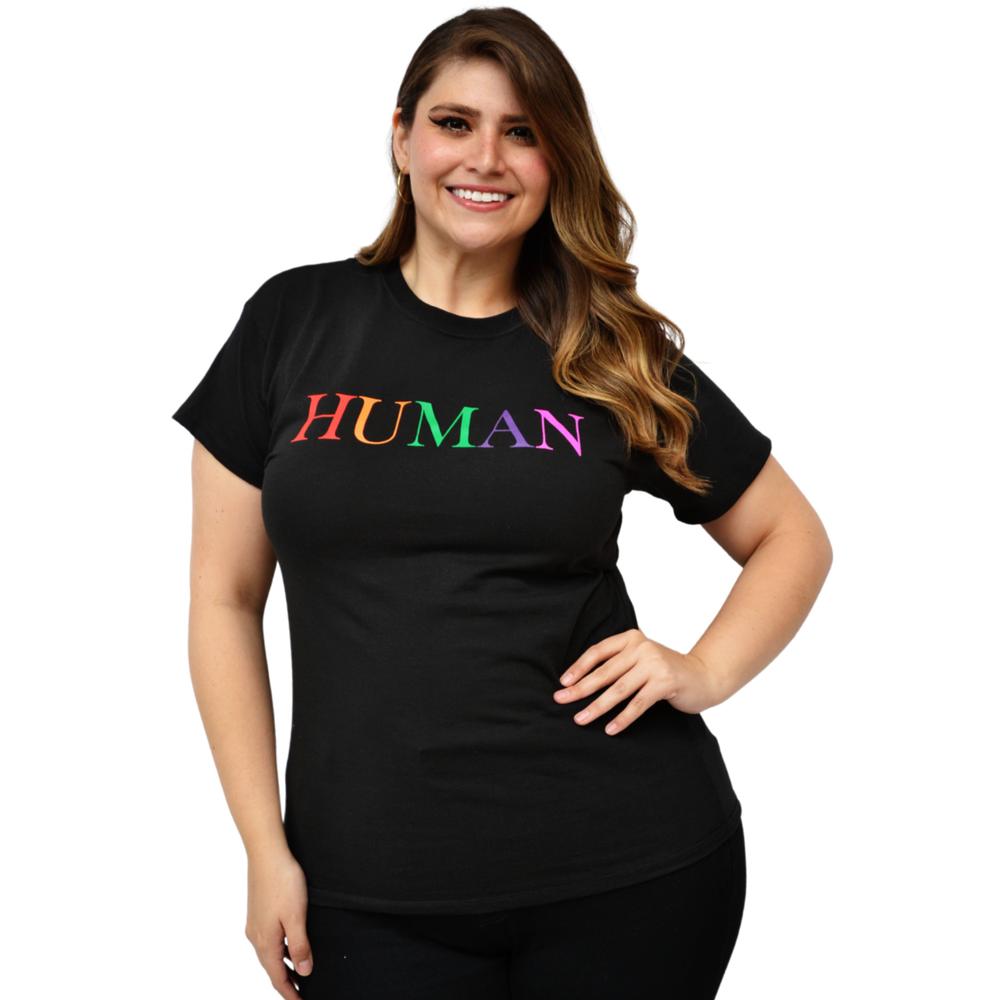 Foto 2 pulgar | Playera para Dama Roman Fashion Talla Extra 9001-42 color Negro