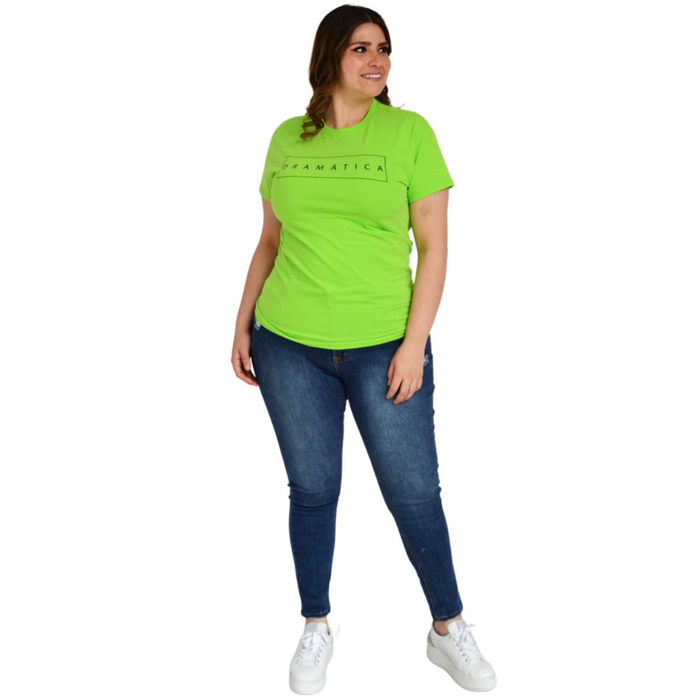 Foto 5 pulgar | Playera Roman Fashion /tallas Extras, 9001-43 Drámatica (verde) Verde
