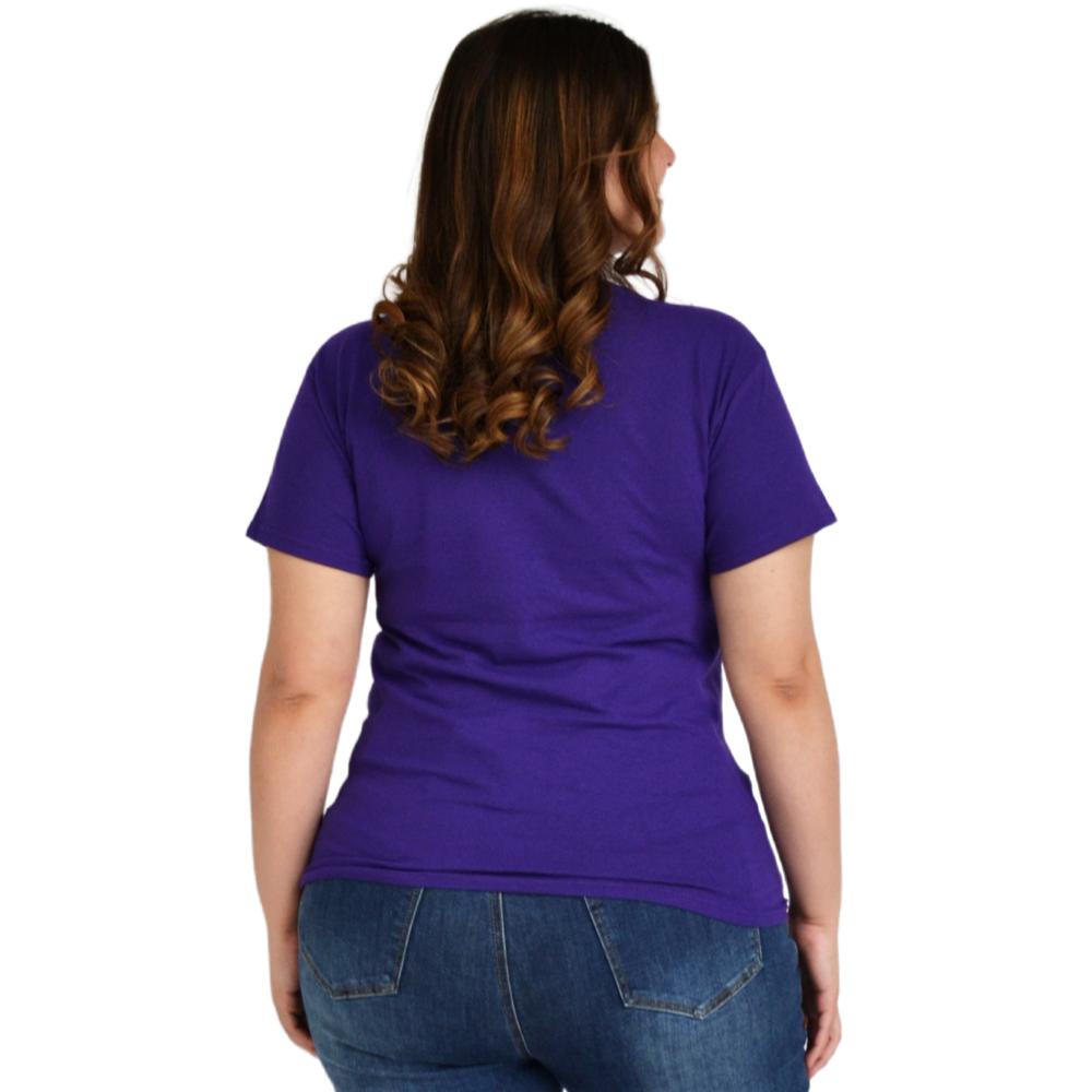 Foto 6 | Playera Roman Fashion 9001-20 Mademoiselle color Púrpura Tallas Extras