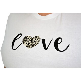 Foto 3 | Playera Roman Fashion 9001-50 Love color Blanco Tallas Extras