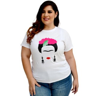 Foto 1 | Playera Roman Fashion color Blanco para Mujer