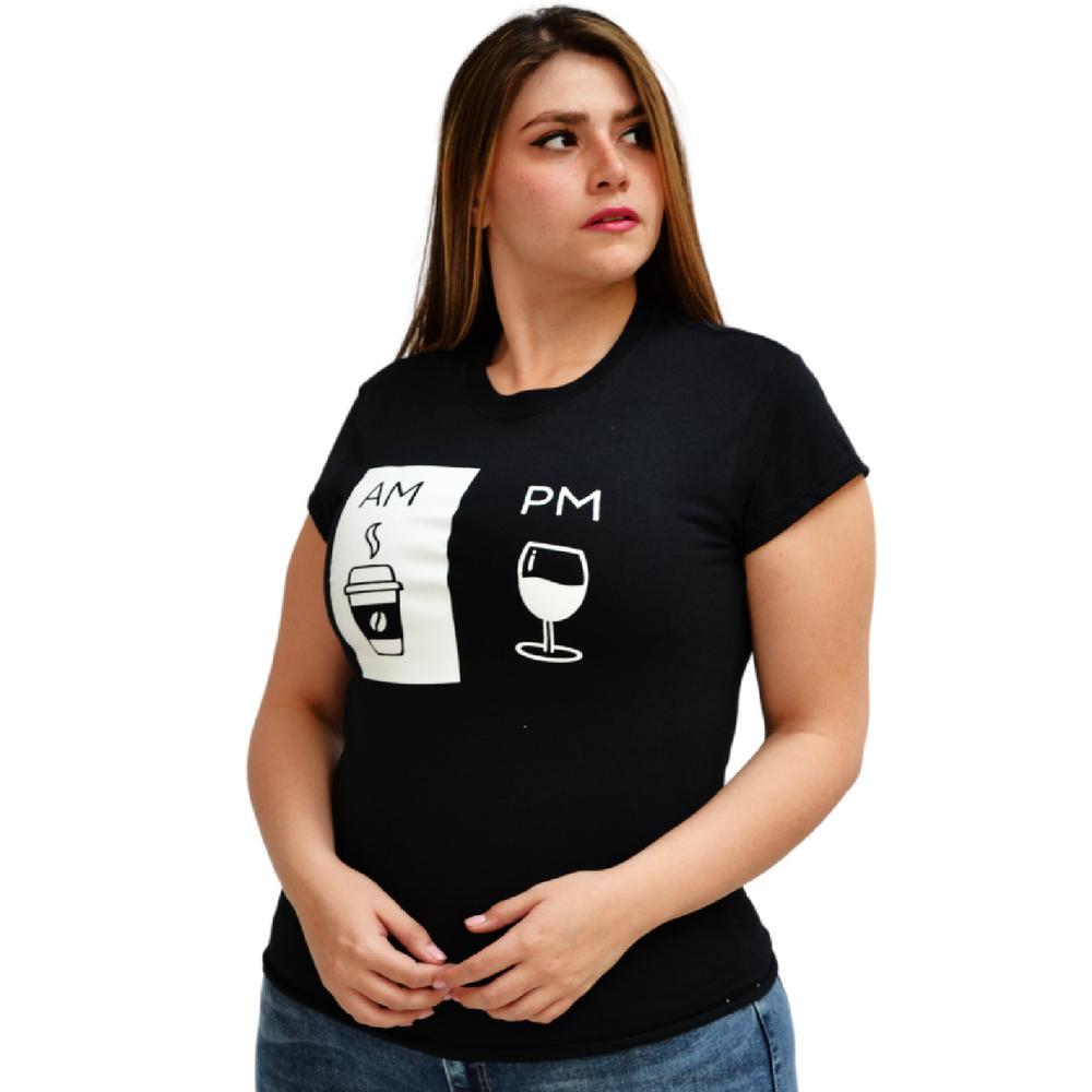 Foto 2 pulgar | Playera Roman Fashion/tallas Extras 9001-16 Am/pm (negro) Negro