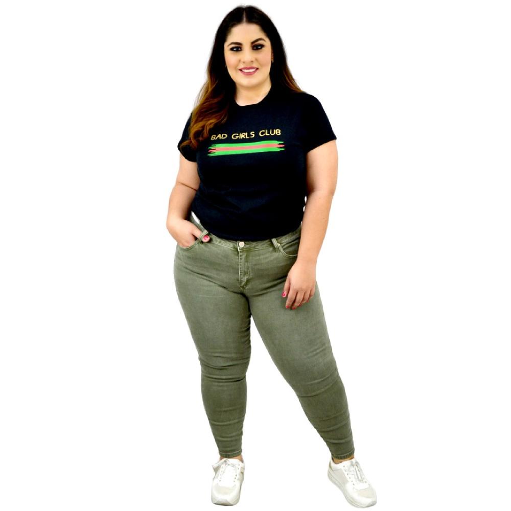 Foto 5 pulgar | Playera Roman Fashion/tallas Extras 9001-3 Bad Girls Club (negro) Negro