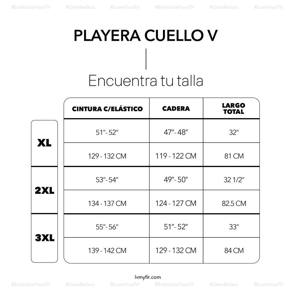 Foto 5 pulgar | Playera Polo Cuello V Tallas Extras Plus Unisex Love My Fit color Gris