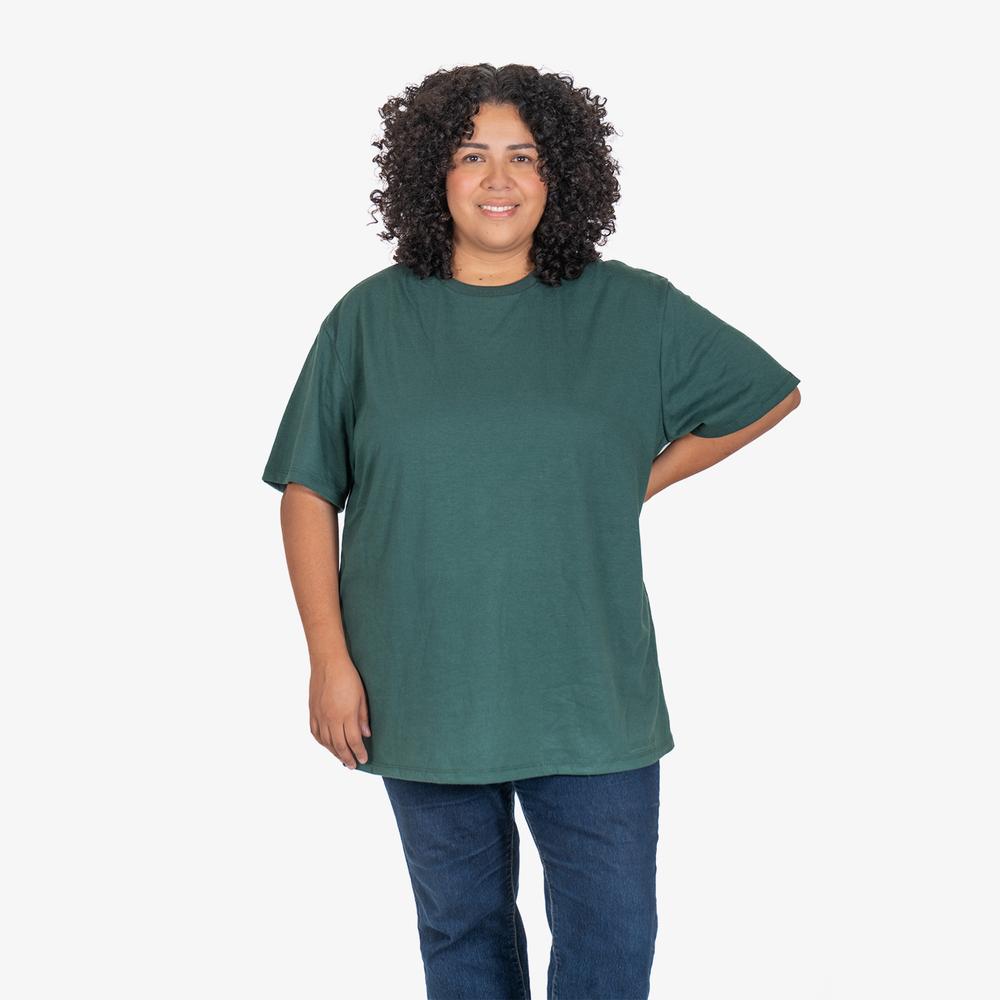 Foto 3 pulgar | Playera Manga Corta Love My Fit Verde para Mujer