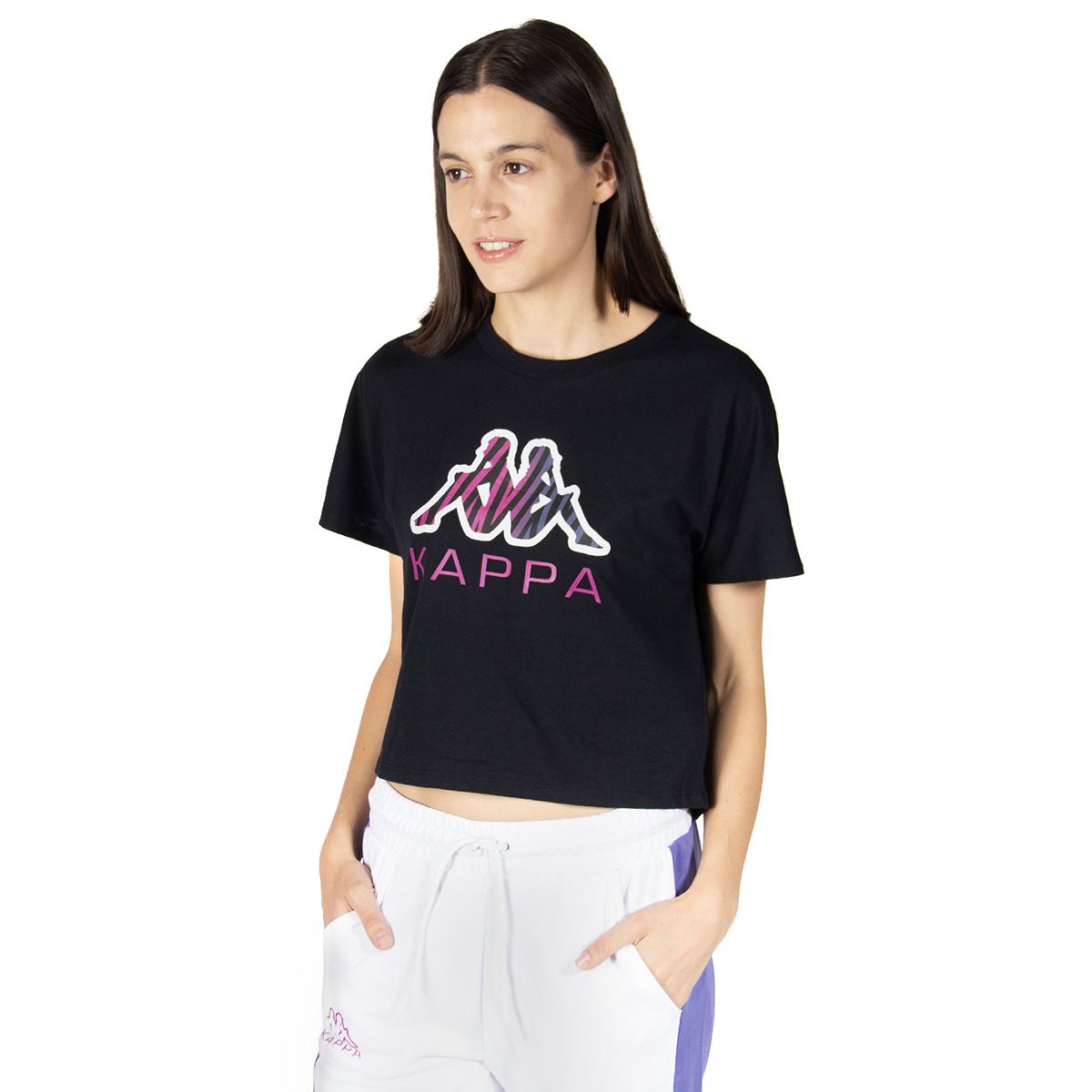 Foto 5 pulgar | Playera Kappa Edalyn Negro