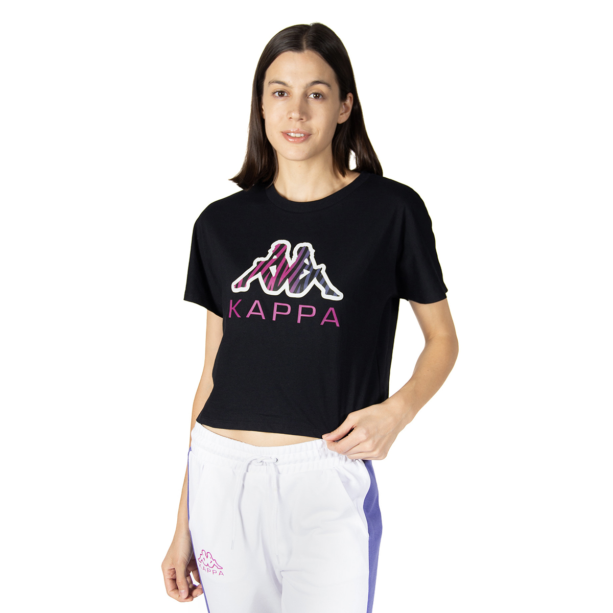 Foto 6 pulgar | Playera Kappa Edalyn Negro