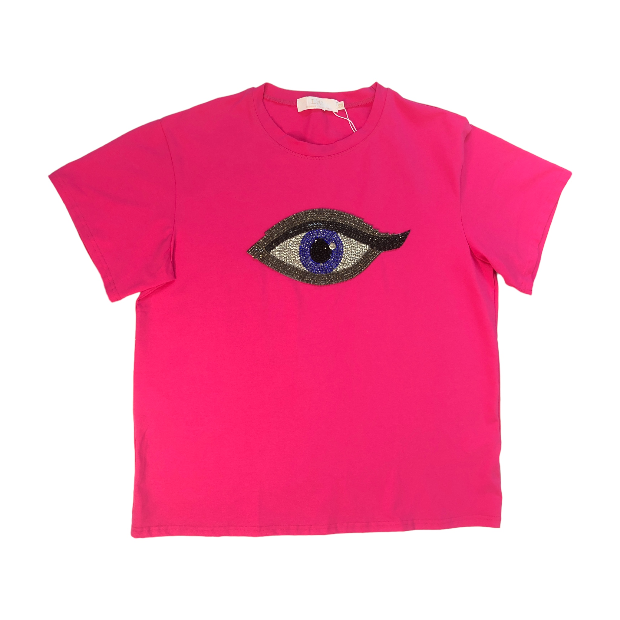 Foto 2 pulgar | Playera Manga Corta Ojo Curvy Lc