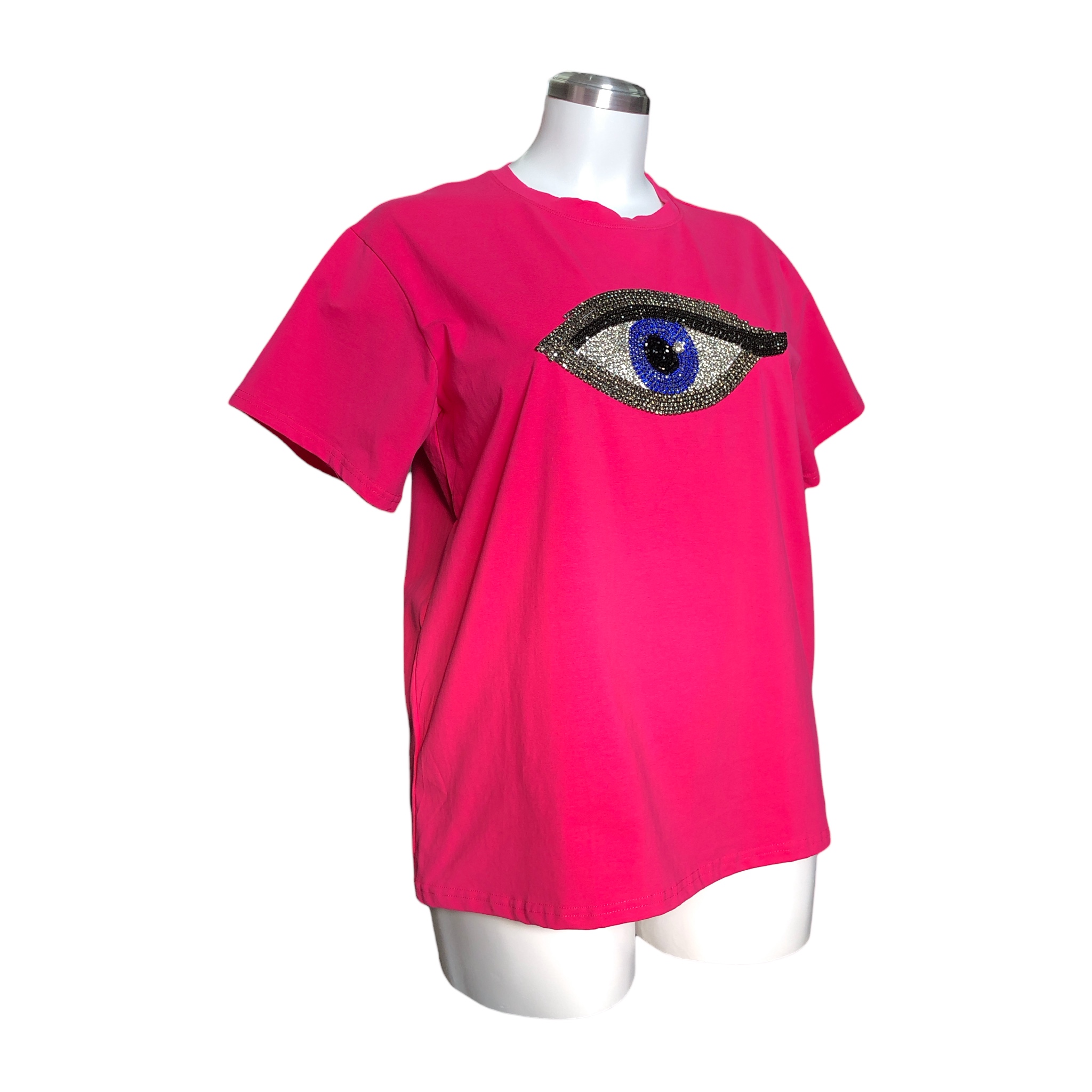 Foto 4 pulgar | Playera Manga Corta Ojo Curvy Lc