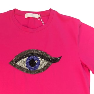 Foto 4 | Playera Manga Corta Ojo Curvy Lc