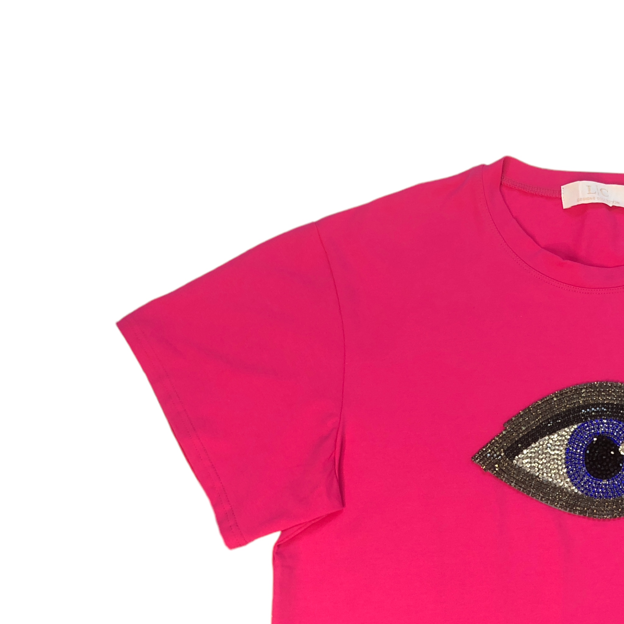 Foto 6 pulgar | Playera Manga Corta Ojo Curvy Lc