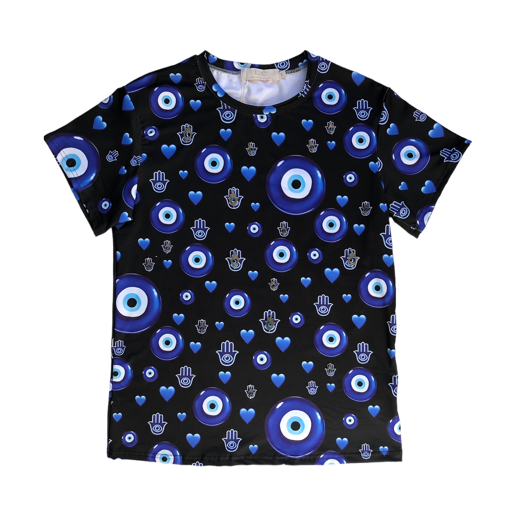Foto 2 pulgar | Playera Ojo Turco Black Curvy Lc
