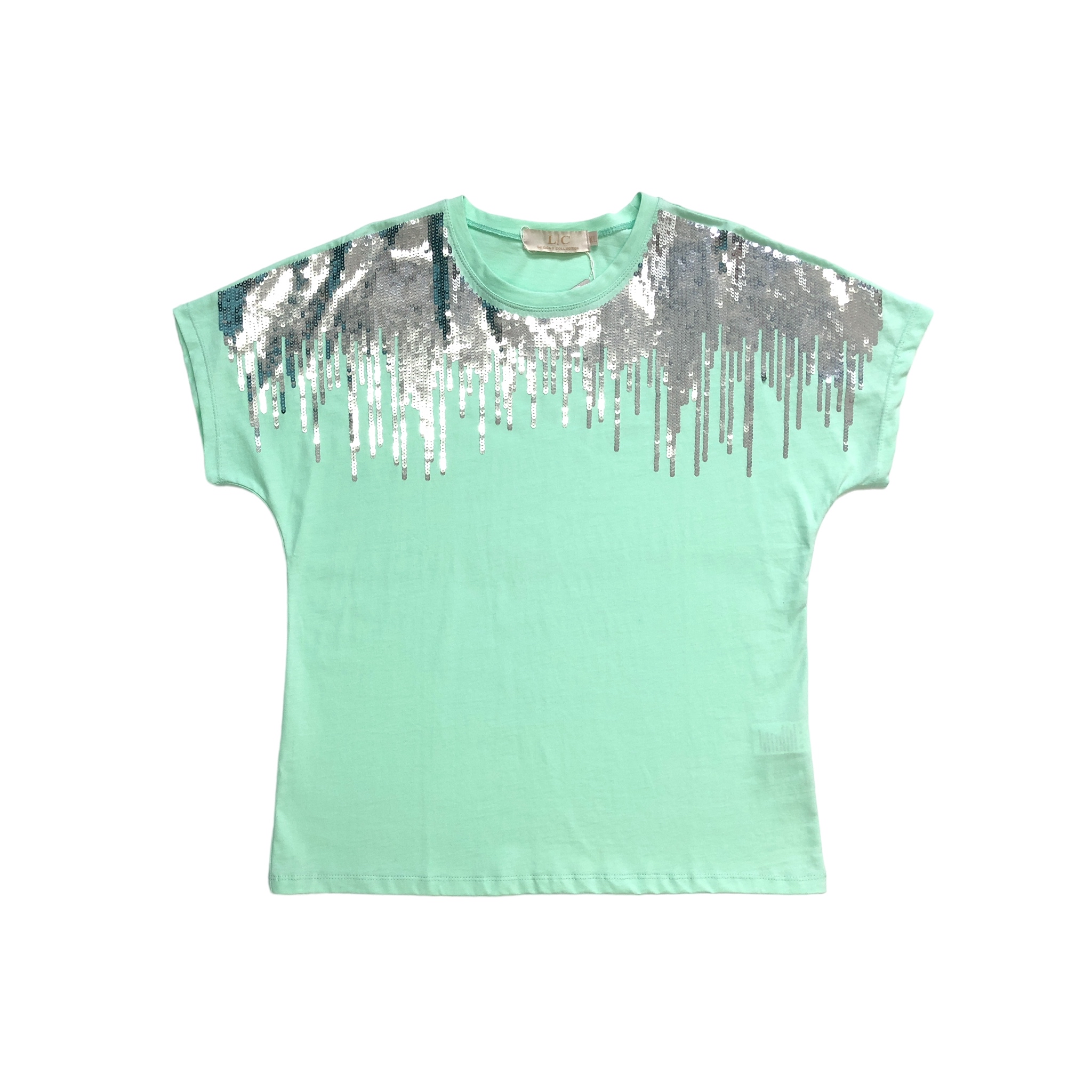 Foto 2 pulgar | Playera Curvy con Lentejuela Lc para Mujer