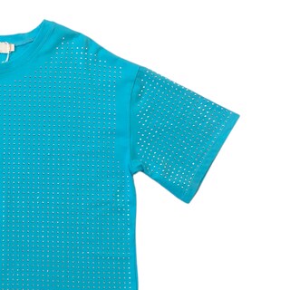 Foto 6 | Playera Azul Curvy con Pedrería LC