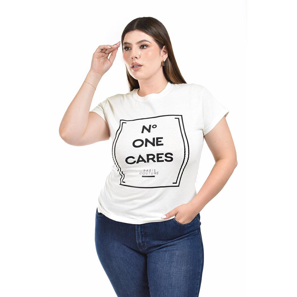 Foto 1 | Playera Roman Fashion Blanca para Mujer