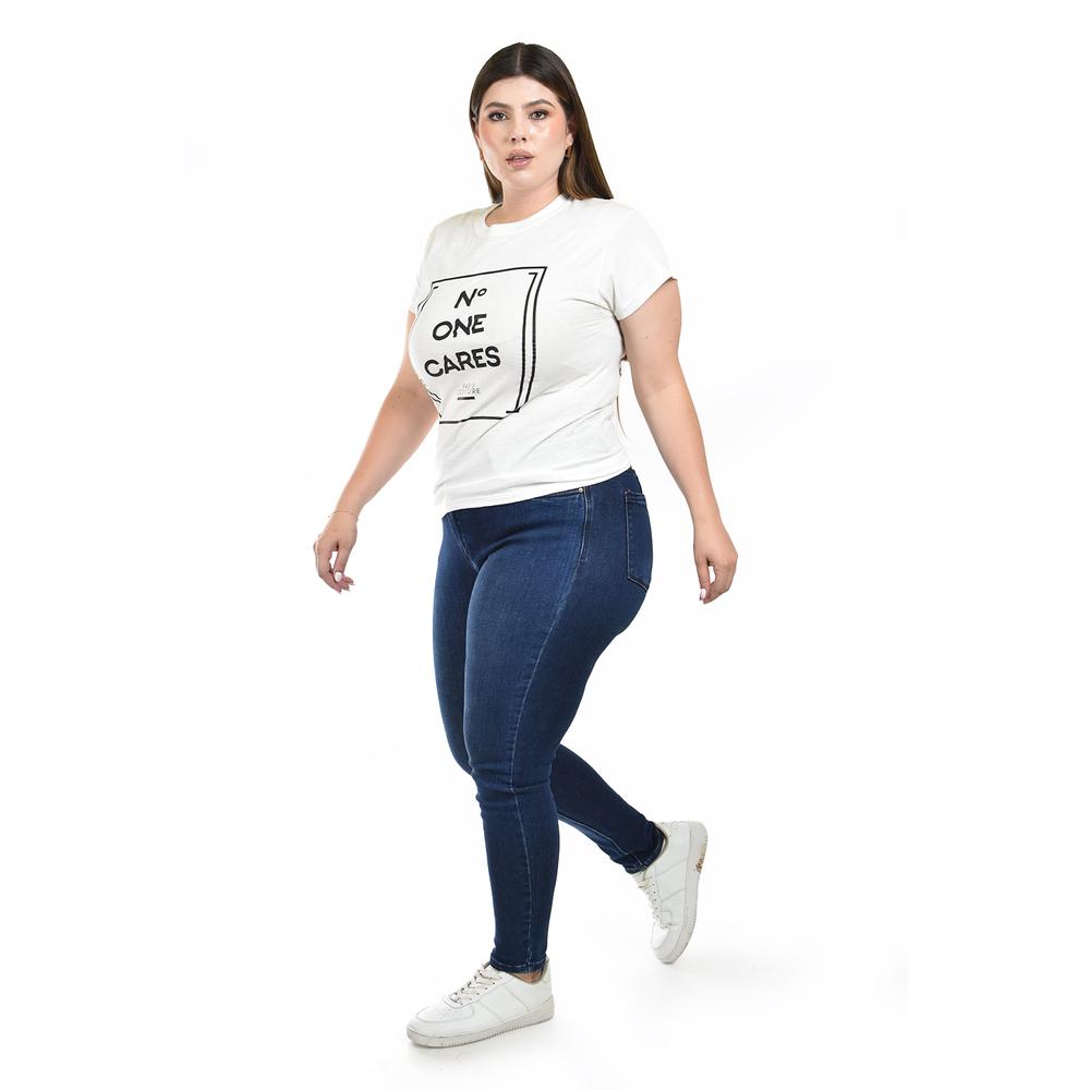 Foto 3 pulgar | Playera Roman Fashion Blanca para Mujer