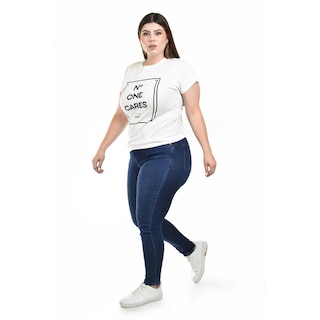 Foto 2 | Playera Roman Fashion Blanca para Mujer
